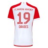 Maillot de Supporter Bayern Munich Alphonso Davies 19 Domicile 2023-24 Pour Enfant